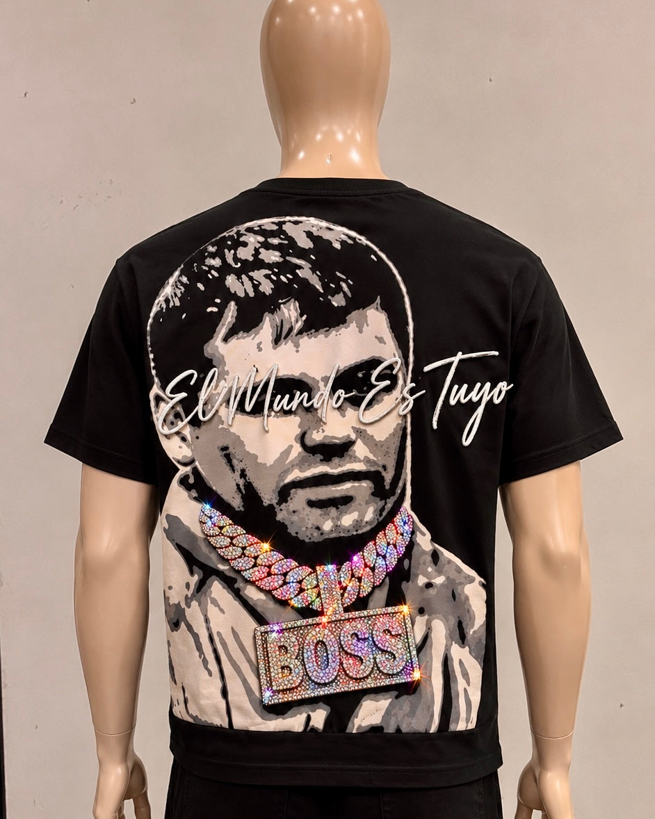 Chapo Rhinestone Tee